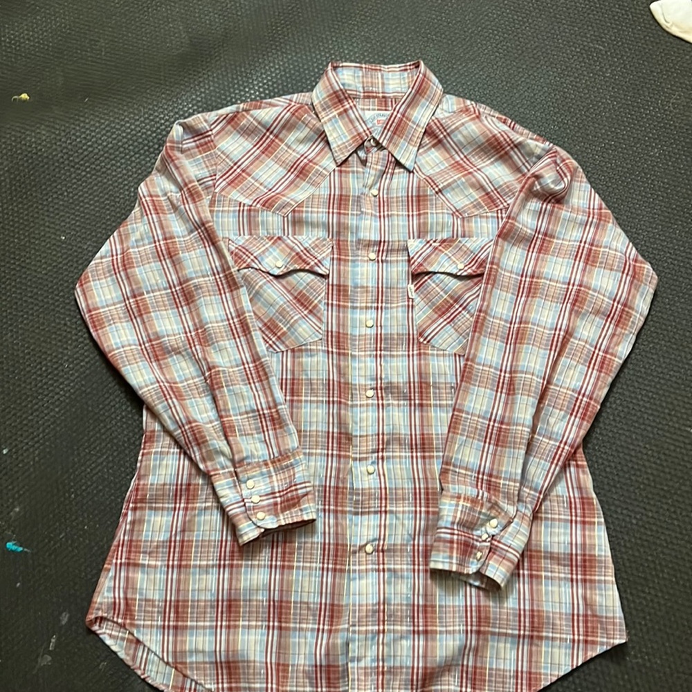 Vintage Levi’s ranch shirt with gold lame